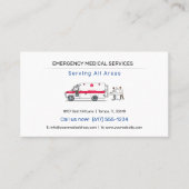 Carte De Visite Services Médicales d'urgence | Ambulance (Devant)