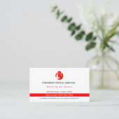 Carte De Visite Services Médicales d'urgence | Ambulance (Debout devant)