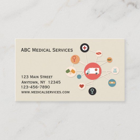 Carte De Visite Services médicaux (Devant)
