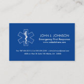 Carte De Visite Services médicaux d'urgence (Devant)