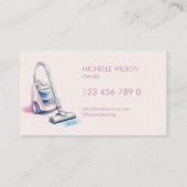 Carte De Visite Services ménagers modernes de nettoyage des domest (Dos)