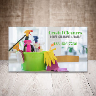 Carte De Visite Services ménagers modernes Entretien ménager
