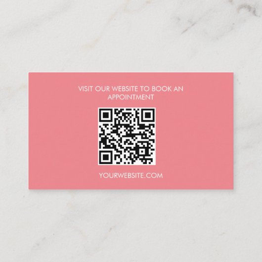 Carte De Visite Services ménagers Spray nettoyant à la main code Q (Dos)