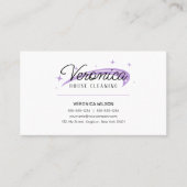 Carte De Visite Services minimaux simples de nettoyage des domesti (Devant)