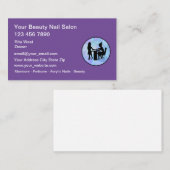 Carte De Visite Services modernes de clou et de beauté (Devant / Derrière)