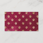 Carte De Visite Services modernes de soins pour animaux de compagn (Dos)