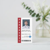 Carte De Visite Services paramédicaux (Debout devant)