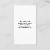 Carte De Visite Services paramédicaux (Dos)