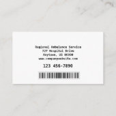 Carte De Visite Services paramédicaux (Dos)