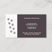 Carte De Visite Services Paw & Pet pour animaux (Devant)