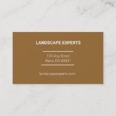 Carte De Visite Services paysagers (Dos)