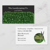 Carte De Visite Services Paysagers locaux Double face (Devant / Derrière)