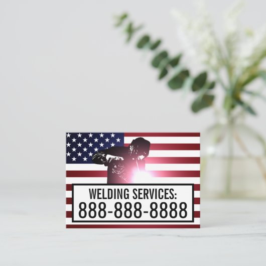 Carte De Visite Services personnalisables de soudure (Debout devant)