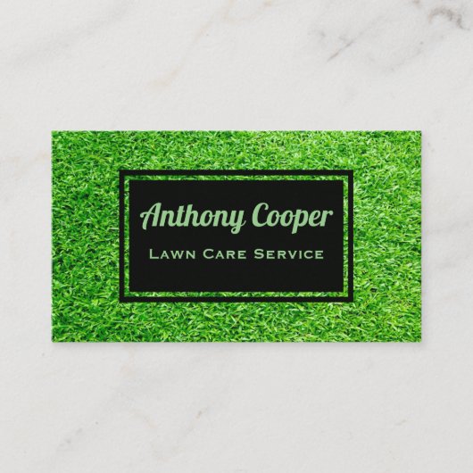 Carte De Visite Services personnalisés de jardinage de pelouse (Devant)