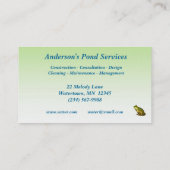 Carte De Visite Services Pond (Dos)