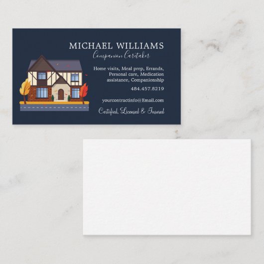 Carte De Visite Services professionnels d'aidants naturels (Devant / Derrière)