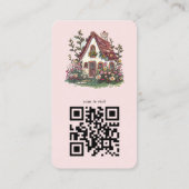 Carte De Visite Services professionnels d'aidants naturels Code QR (Dos)