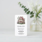 Carte De Visite Services professionnels d'aidants naturels Code QR (Debout devant)