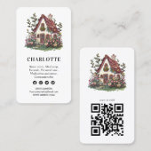 Carte De Visite Services professionnels d'aidants naturels Code QR (Devant / Derrière)