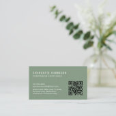 Carte De Visite Services professionnels d'aidants naturels Code QR (Debout devant)