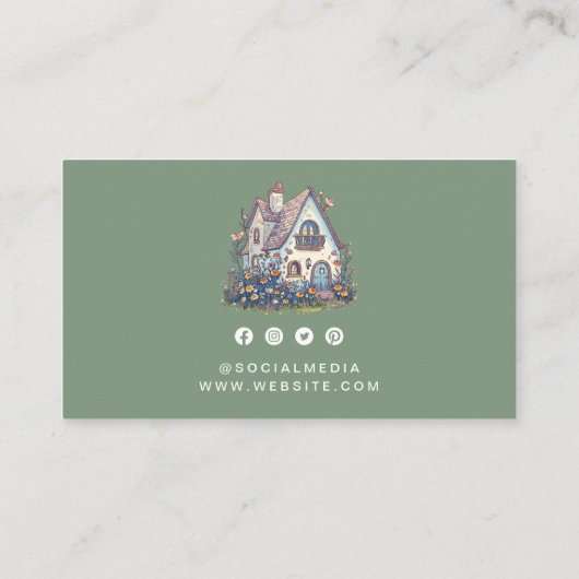 Carte De Visite Services professionnels d'aidants naturels Code QR (Dos)