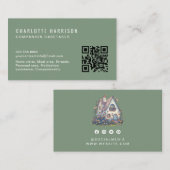 Carte De Visite Services professionnels d'aidants naturels Code QR (Devant / Derrière)