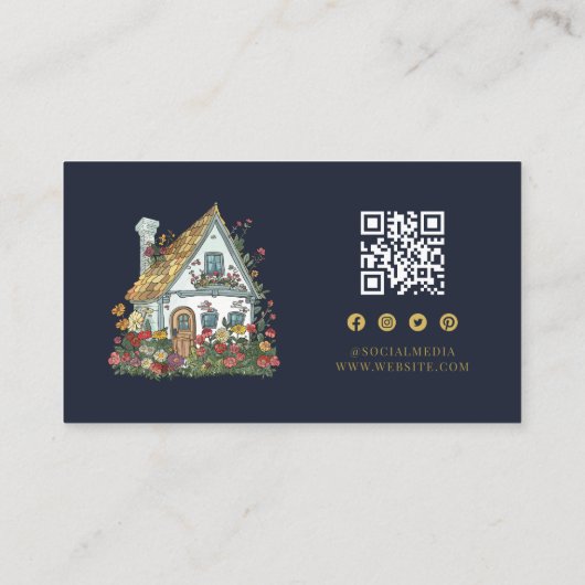 Carte De Visite Services professionnels d'aidants naturels Code QR (Dos)