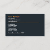 Carte De Visite Services professionnels de cloison sèche (Dos)
