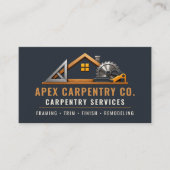 Carte De Visite Services professionnels de code QR pour charpentie (Devant)