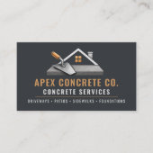 Carte De Visite Services professionnels de code QR pour le béton (Devant)