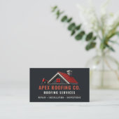Carte De Visite Services professionnels de couvreur Toiture (Debout devant)