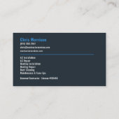 Carte De Visite Services professionnels de CVC (Dos)