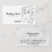 Carte De Visite Services professionnels de garde d'enfants : soins (Devant / Derrière)