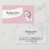 Carte De Visite Services professionnels de garde d'enfants : soins (Devant / Derrière)