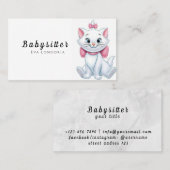 Carte De Visite Services professionnels de garde d'enfants : soins (Devant / Derrière)