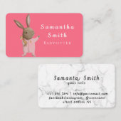 Carte De Visite Services professionnels de garde d'enfants : soins (Devant / Derrière)