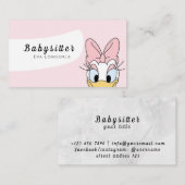 Carte De Visite Services professionnels de garde d'enfants : soins (Devant / Derrière)