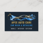 Carte De Visite Services professionnels de lavage et de detailing (Devant)