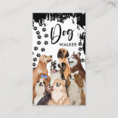 Carte De Visite Services professionnels de marche de chiens (Devant)
