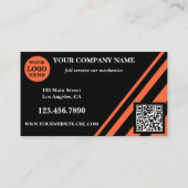 Carte De Visite Services professionnels de mécanique automobile (Dos)