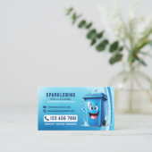 Carte De Visite Services professionnels de nettoyage de casiers (Debout devant)