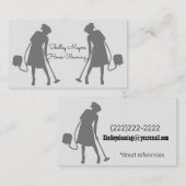 Carte De Visite Services professionnels de nettoyage de Chambre (Devant / Derrière)