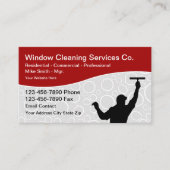 Carte De Visite Services professionnels de nettoyage de fenêtres (Devant)