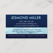 Carte De Visite Services professionnels de nettoyage de fenêtres (Dos)