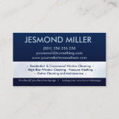 Carte De Visite Services professionnels de nettoyage de fenêtres (Dos)