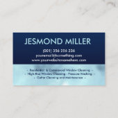 Carte De Visite Services professionnels de nettoyage de fenêtres (Dos)