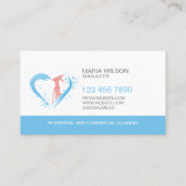 Carte De Visite Services professionnels de nettoyage de maisons co (Dos)