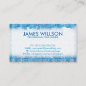 Carte De Visite Services professionnels de nettoyage de piscine (Dos)