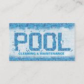 Carte De Visite Services professionnels de nettoyage de piscine (Devant)