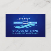 Carte De Visite Services professionnels de nettoyage de piscine (Devant)